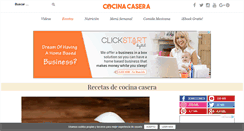 Desktop Screenshot of cocina-casera.com