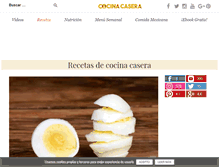 Tablet Screenshot of cocina-casera.com